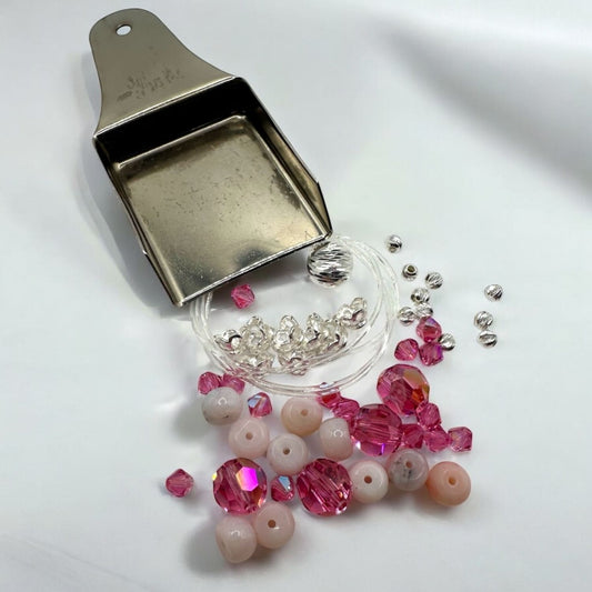 Royally Rose Bracelet Kit Materials