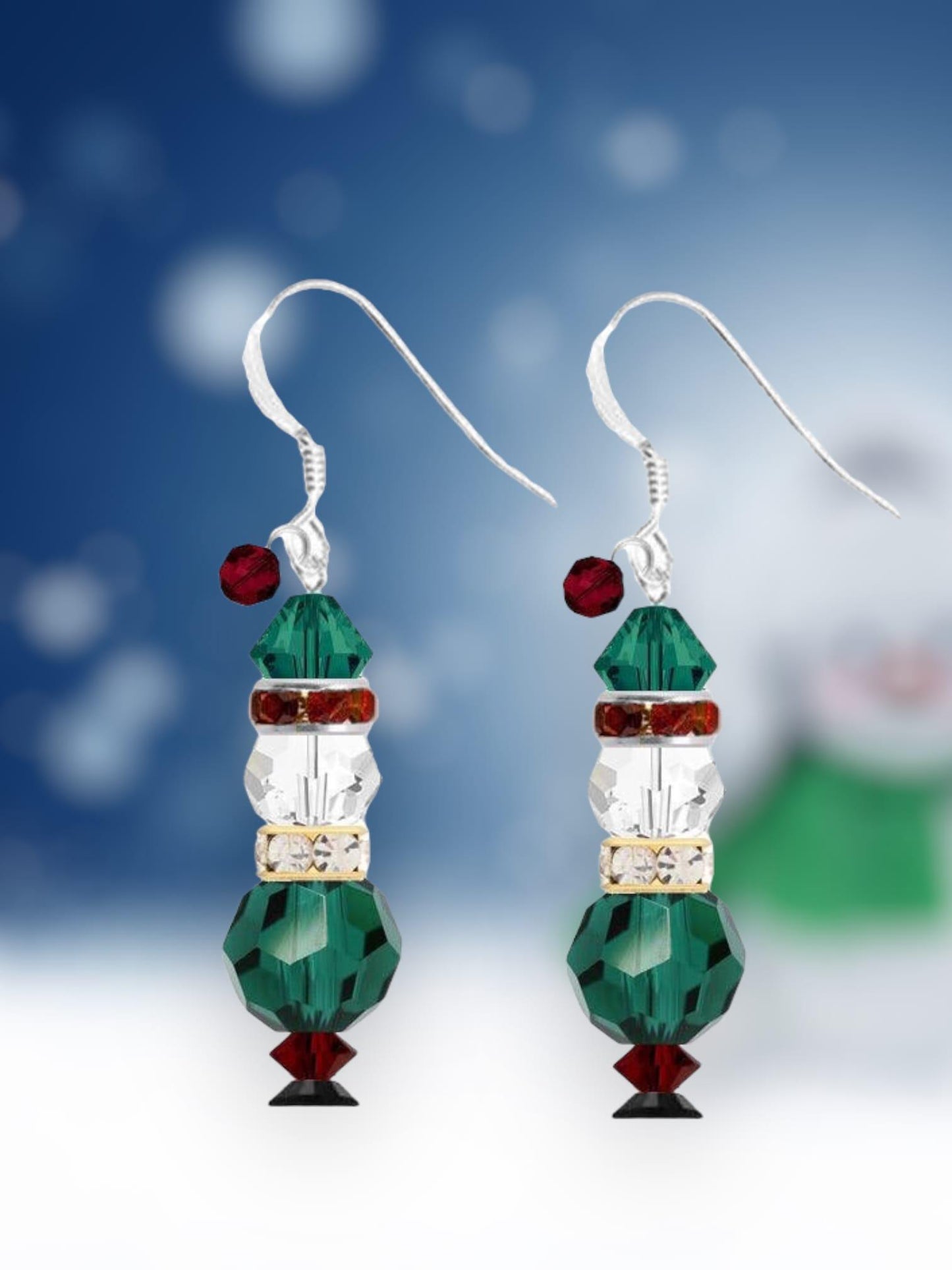 Santa's Little Helper Elf Earrings (Ready to Wear)