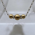 Satin and Gold Necklace Kit Close Up