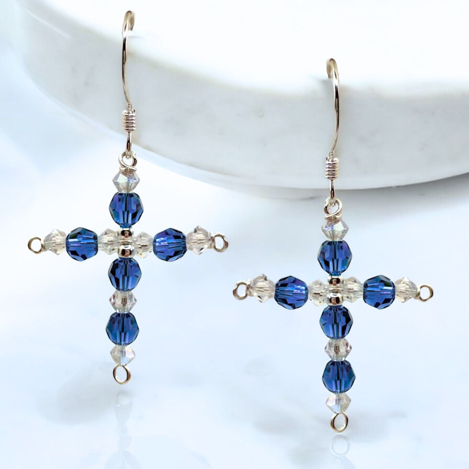 Crystal Cross Birthstone Earring Kit