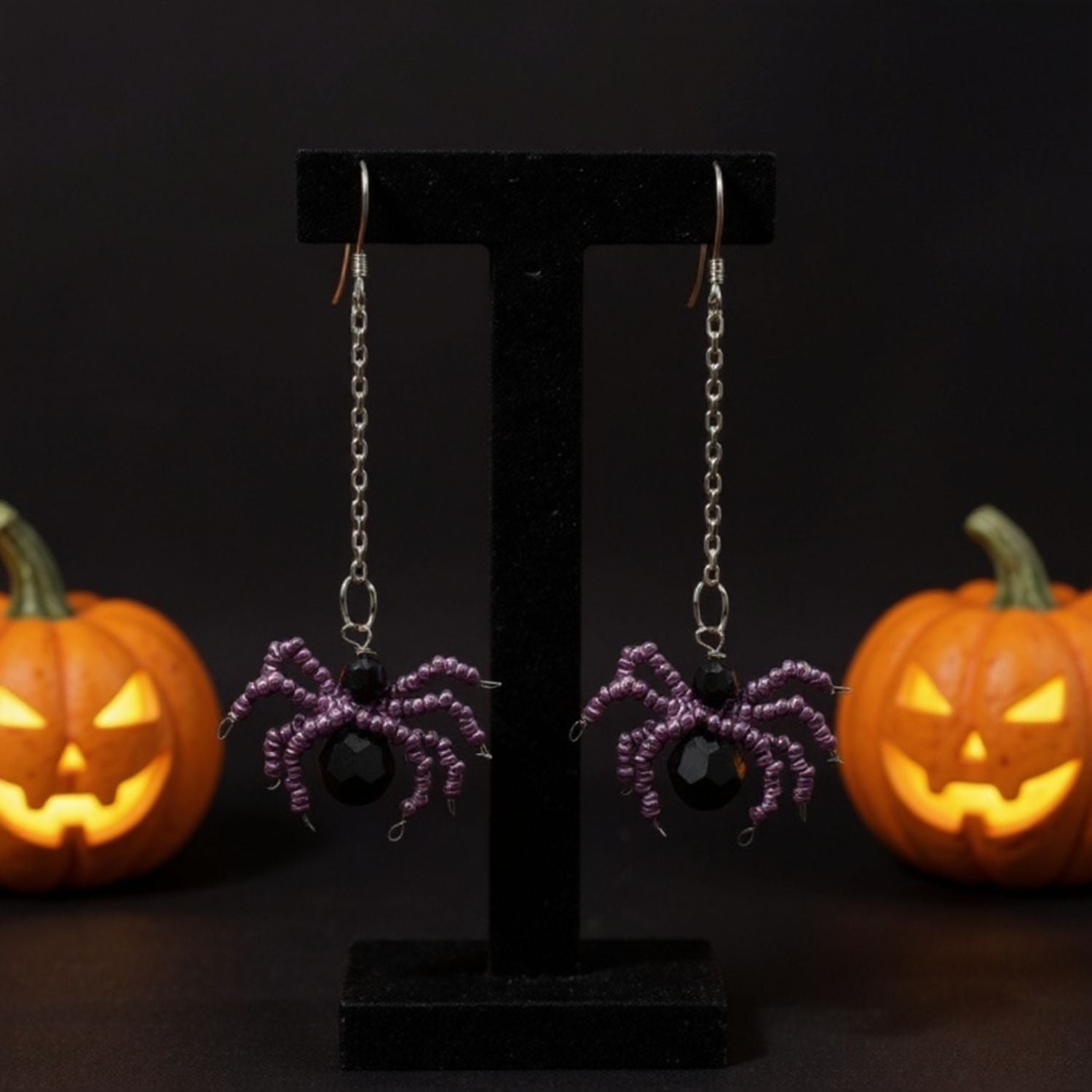 🕷️ Spooky Spiders Halloween Earring Kit 🕷️