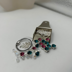 Spring Glitter Bracelet Kit Materials