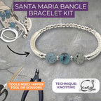 Santa Maria Aquamarine Bangle Bracelet Kit