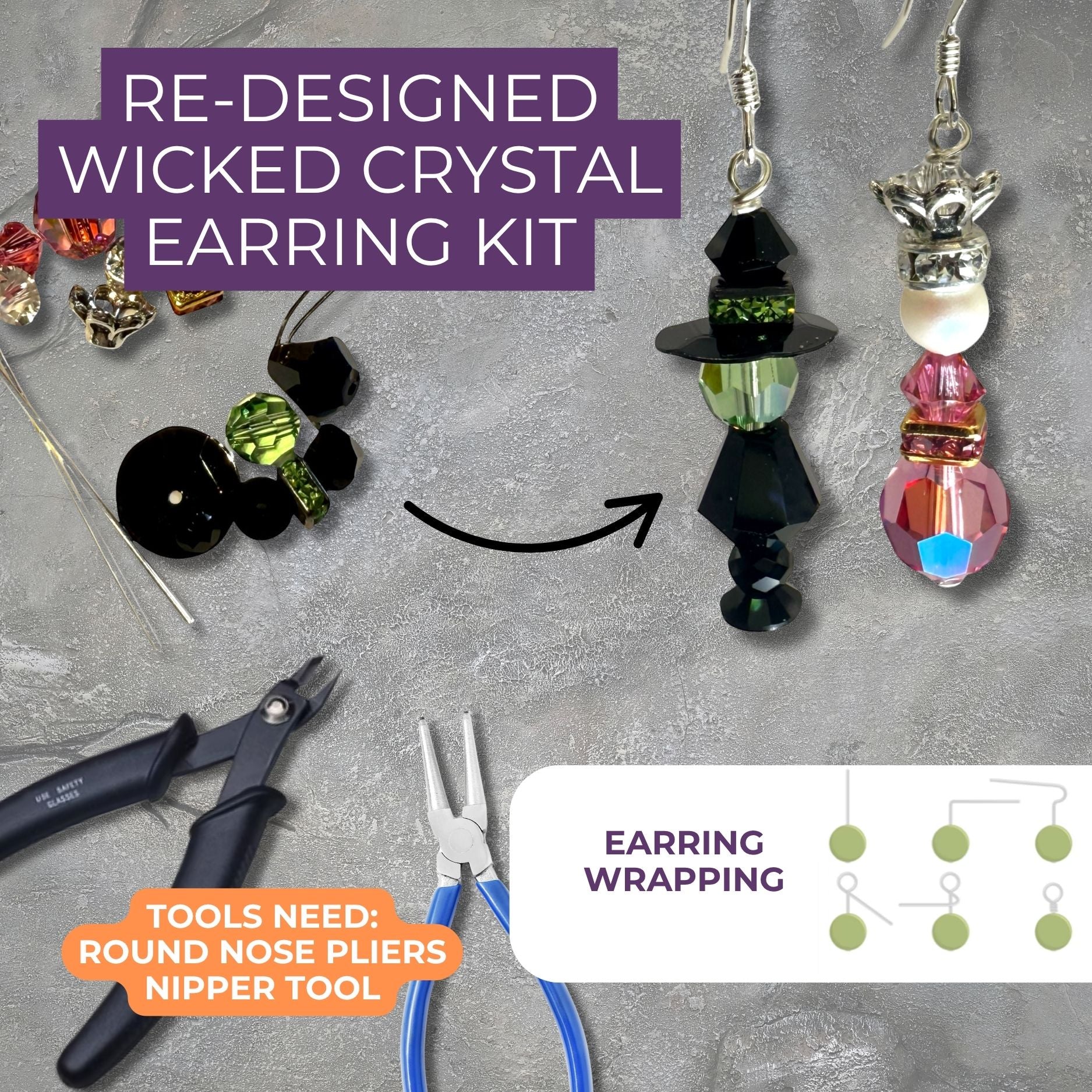 Wicked Crystal Earring Kit