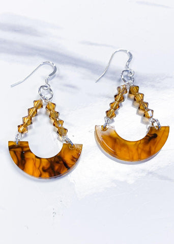 Tortoise Shell Earrings (Ready to Wear)