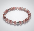 Strawberry Quartz DIY Stretch Bracelet Kit