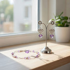 Very Violet Valentine's Day Earring and Bracelet Jewelry Making Kit