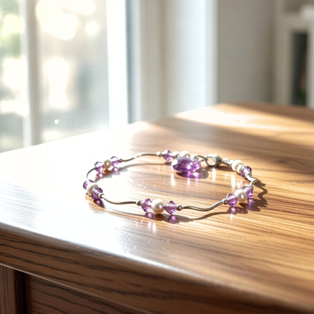 Very Violet Valentine's Day Earring and Bracelet Jewelry Making Kit