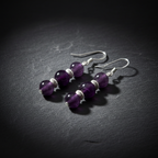 Amethyst Earrings - Dark Editorial