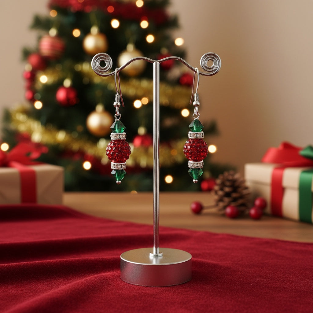 Pavé Christmas Ornament Earring Kit – Pure Holiday Glam!