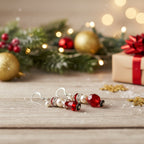 🎅🤶 Mr. & Mrs. Claus Earring Kit – The Cutest Couple on the Nice List! ✨ 🎄