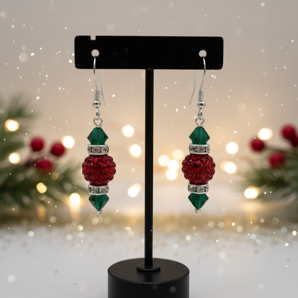 Pavé Christmas Ornament Earring Kit – Pure Holiday Glam!
