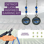 Detroit Lions Inspired Earring Kit – Craft Team Spirit!