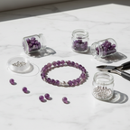 Flat lay marble product shot