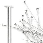 925 Sterling Silver 22ga Headpin 2" (10 Pieces)