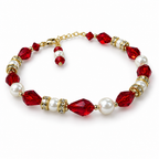 Diagonal Christmas bracelet view