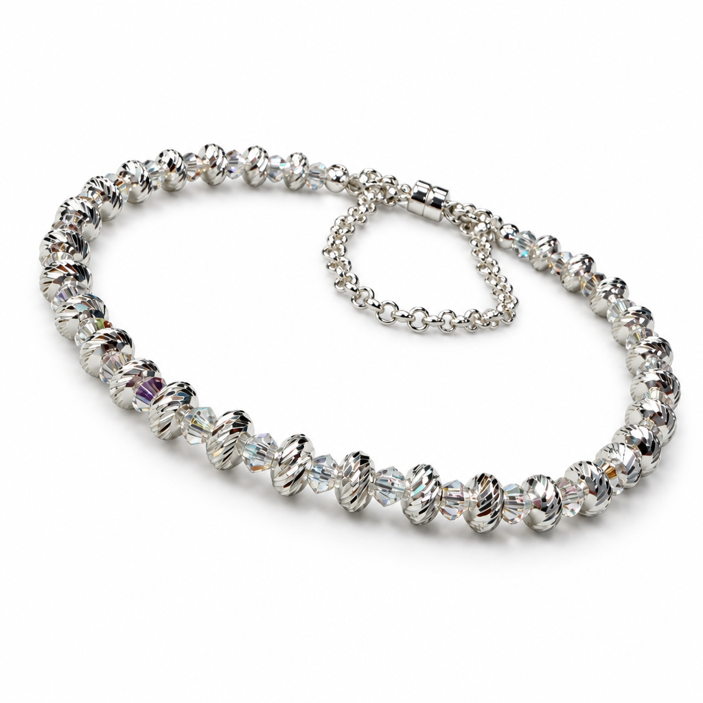 Diagonal view of the assembled bracelet kit