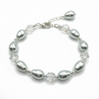 Crystal moonlit pearl bracelet kit alternate full view on a white background