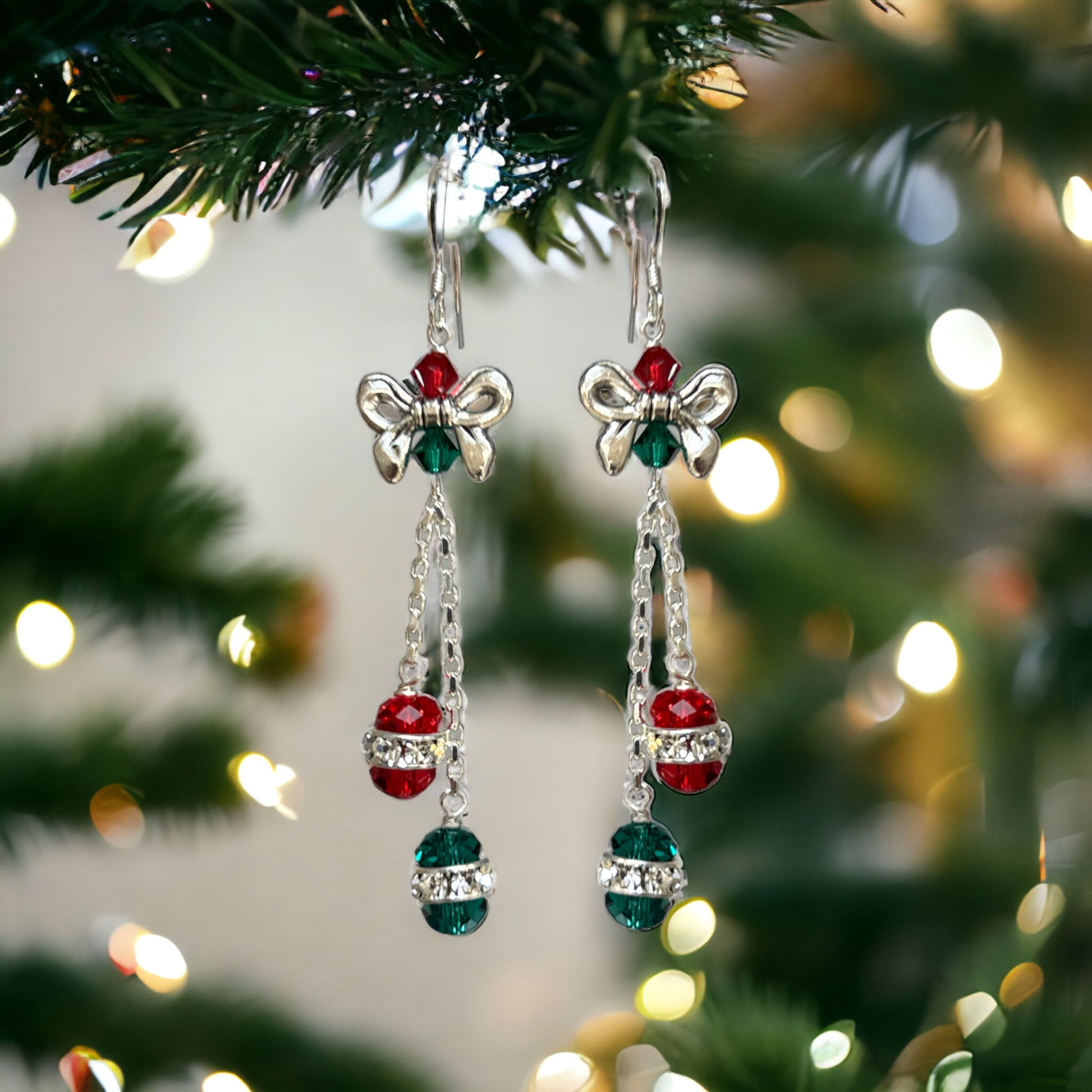 Jingle Bell Swarovski Crystal Earring Kit