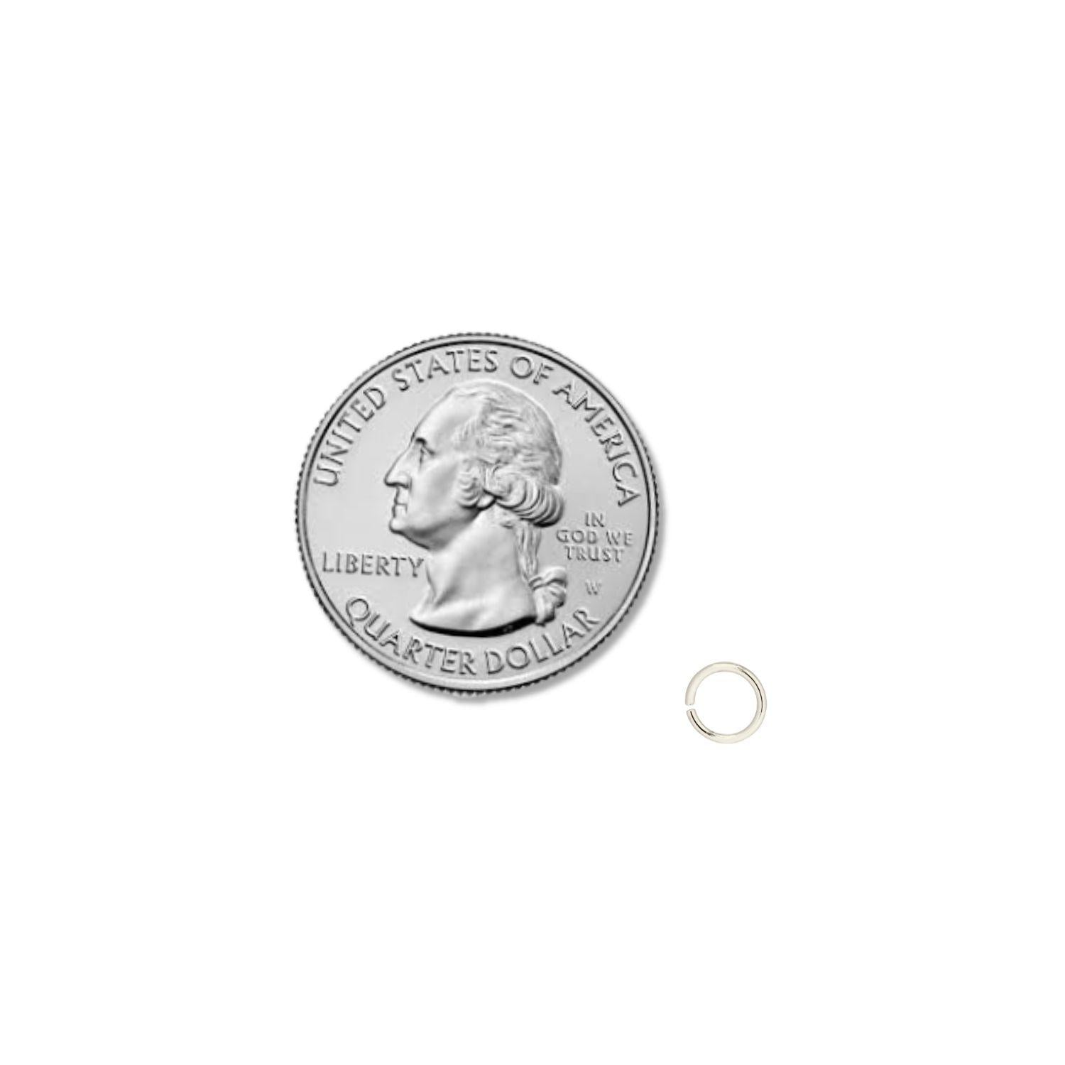 .925 Sterling Silver 18ga. Jump Ring - 5.5mm (10 Pack)