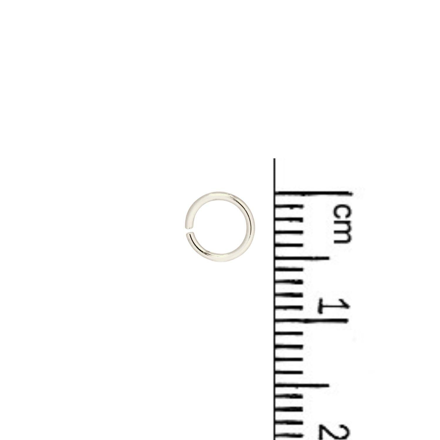 .925 Sterling Silver 18ga. Jump Ring - 5.5mm (10 Pack)