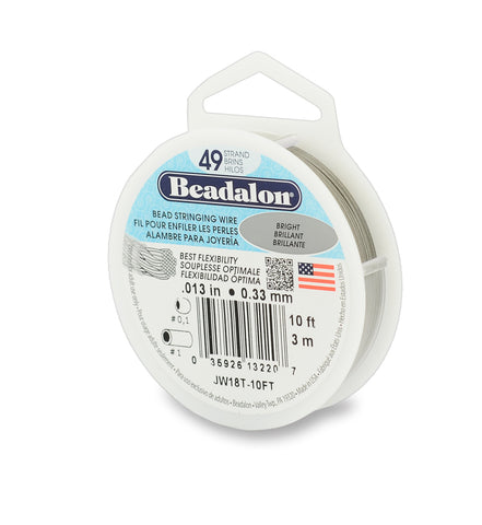 Beadalon 49 Strand .018 Beading Wire (30 Feet)