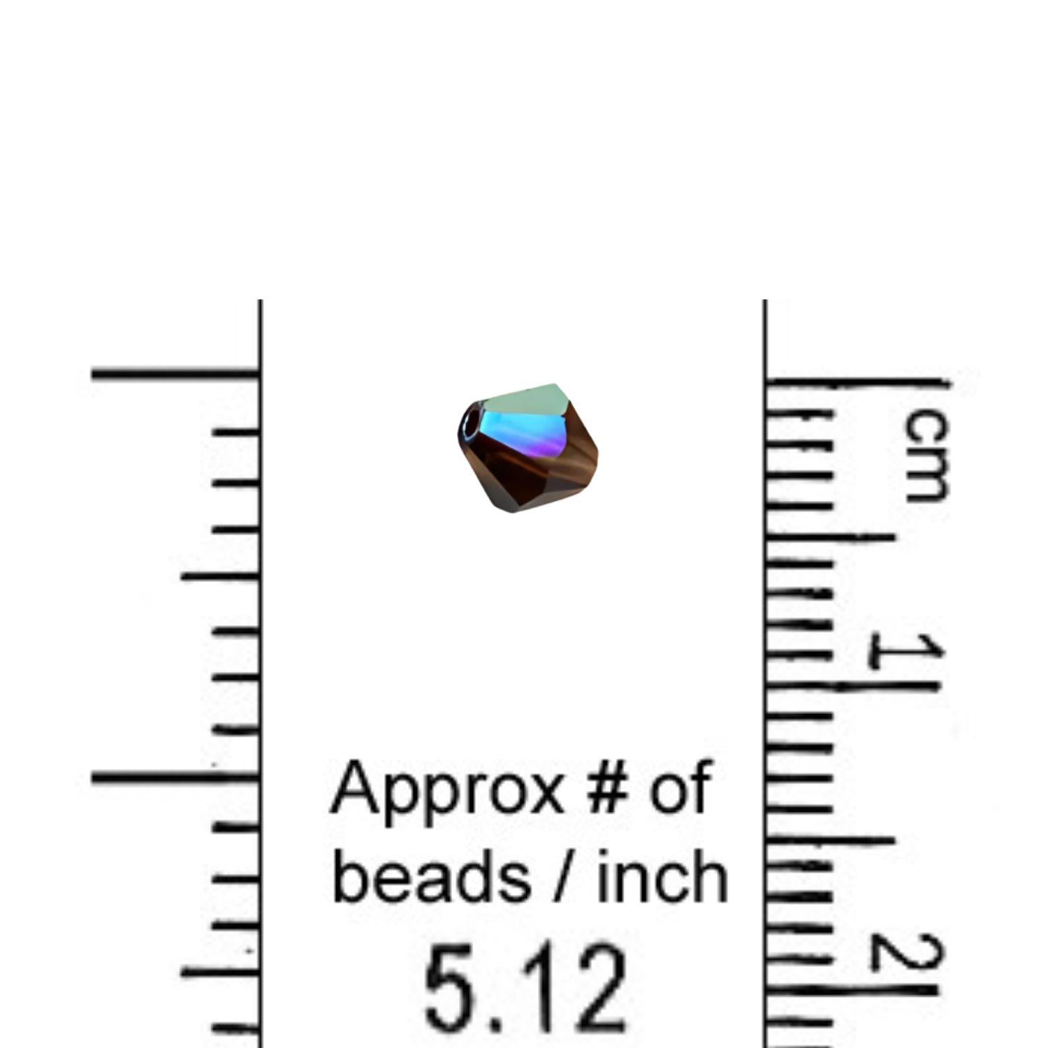 Swarovski 5mm Bicone - Mocca AB (10 Pack) XILION