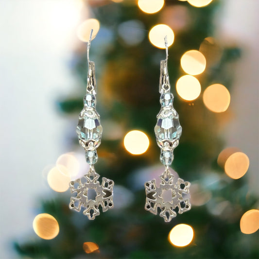 Light Azore Snowflake Earring  Kit by Too Cute Beads