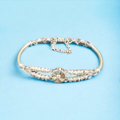 DIY Bracelet Kit - Sparkling Swarovski and Sterling Silver Bracelet - Too Cute Beads