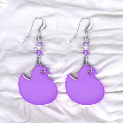 Peep Chick Easter Earrings (Ready to Wear)