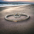DIY Bracelet Kit - Mixed Metals Stacked Silver Bracelet - Too Cute Beads