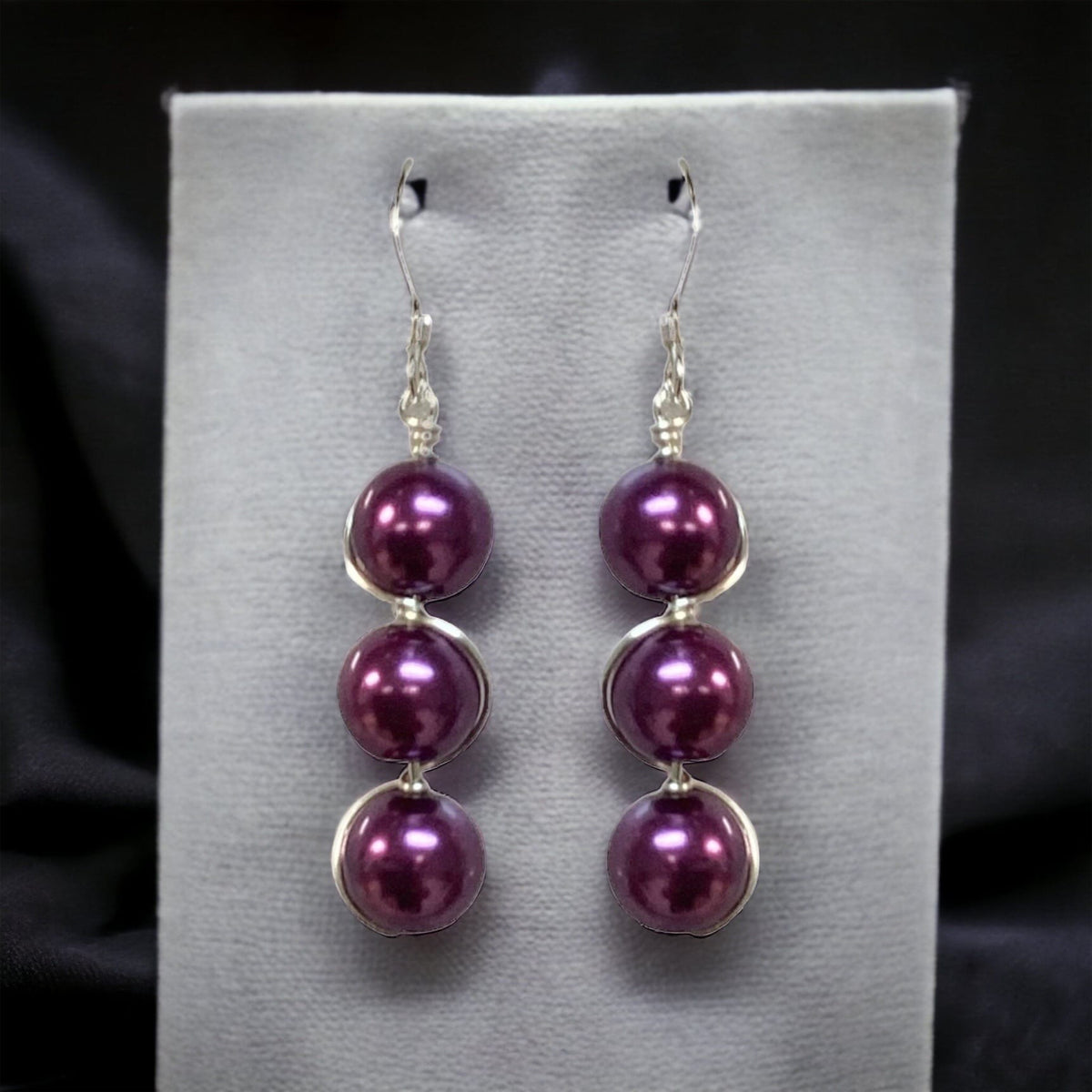 DIY Jewelry Kit - Very Berry Earrings by Toocutebeads.com