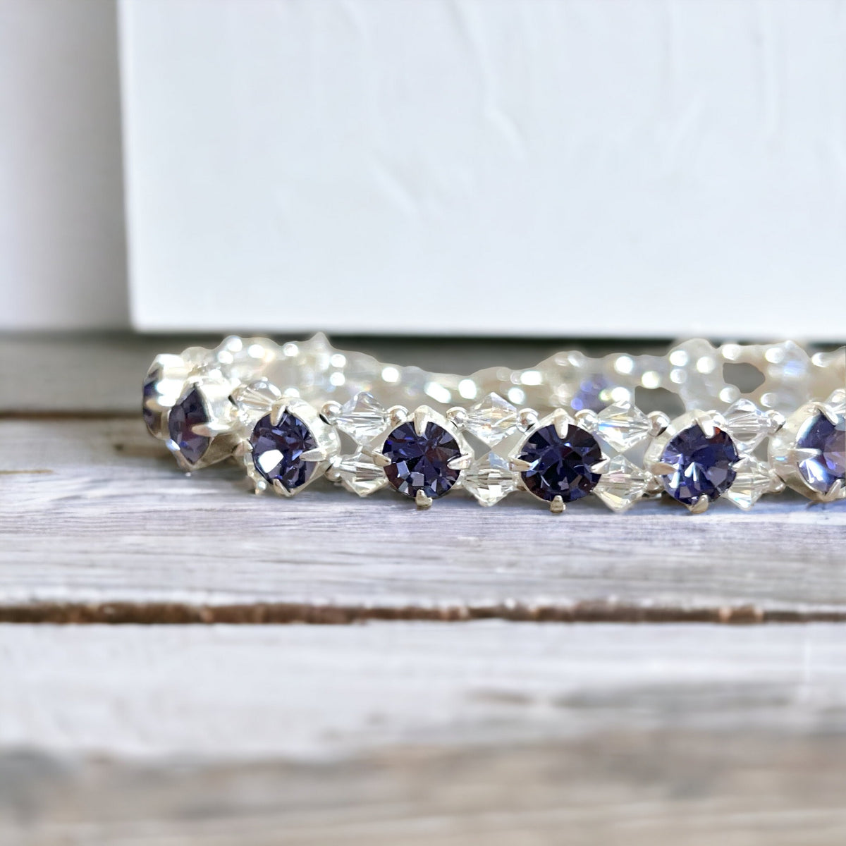 Bracelet Kit - Tanzanite Glitter Bracelet by Toocutebeads.com