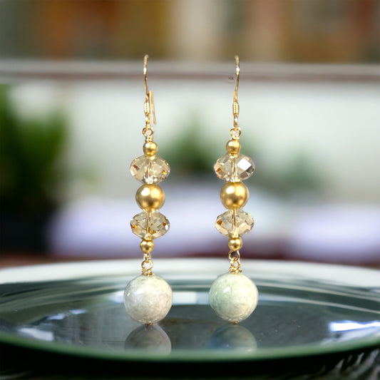 🍃 Burma Jade Earring Kit: Unveiling Natural Elegance
