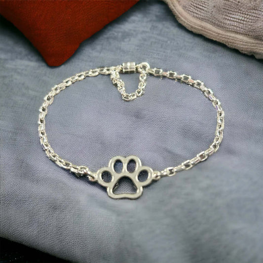 Bracelet Kit - Sterling Silver Puppy Paw Bracelet
