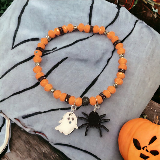 Bracelet Kit - Spooky Charms Halloween Bracelet by Toocutebeads.com