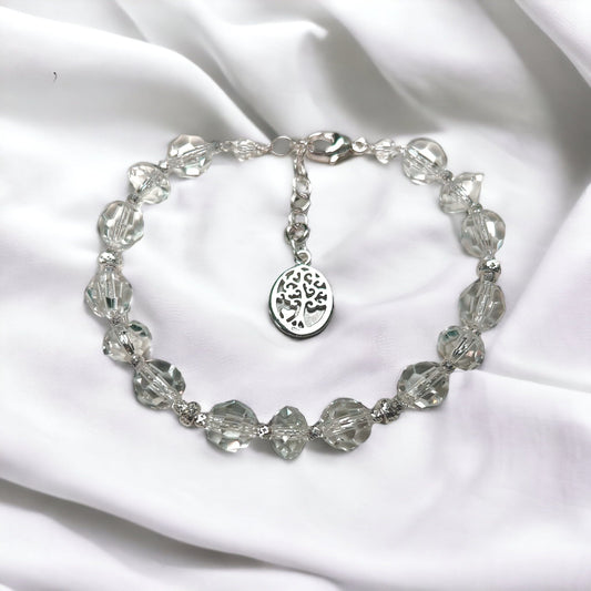 Bracelet Kit -  Swarovski Crystal & Tree of Life Charm Bracelet by Toocutebeads.com