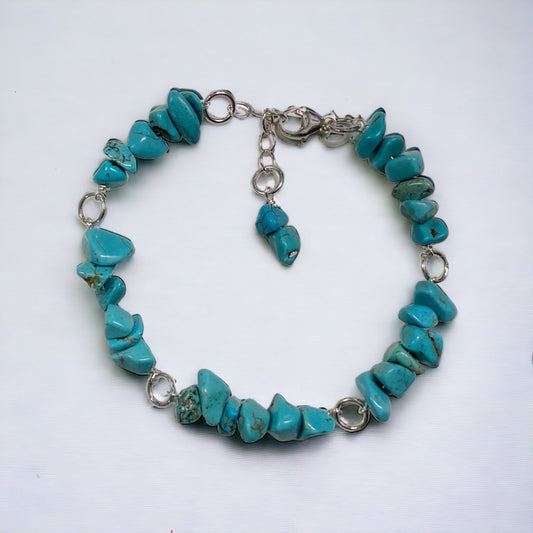 Bracelet Kit - Linked Turquoise Bracelet