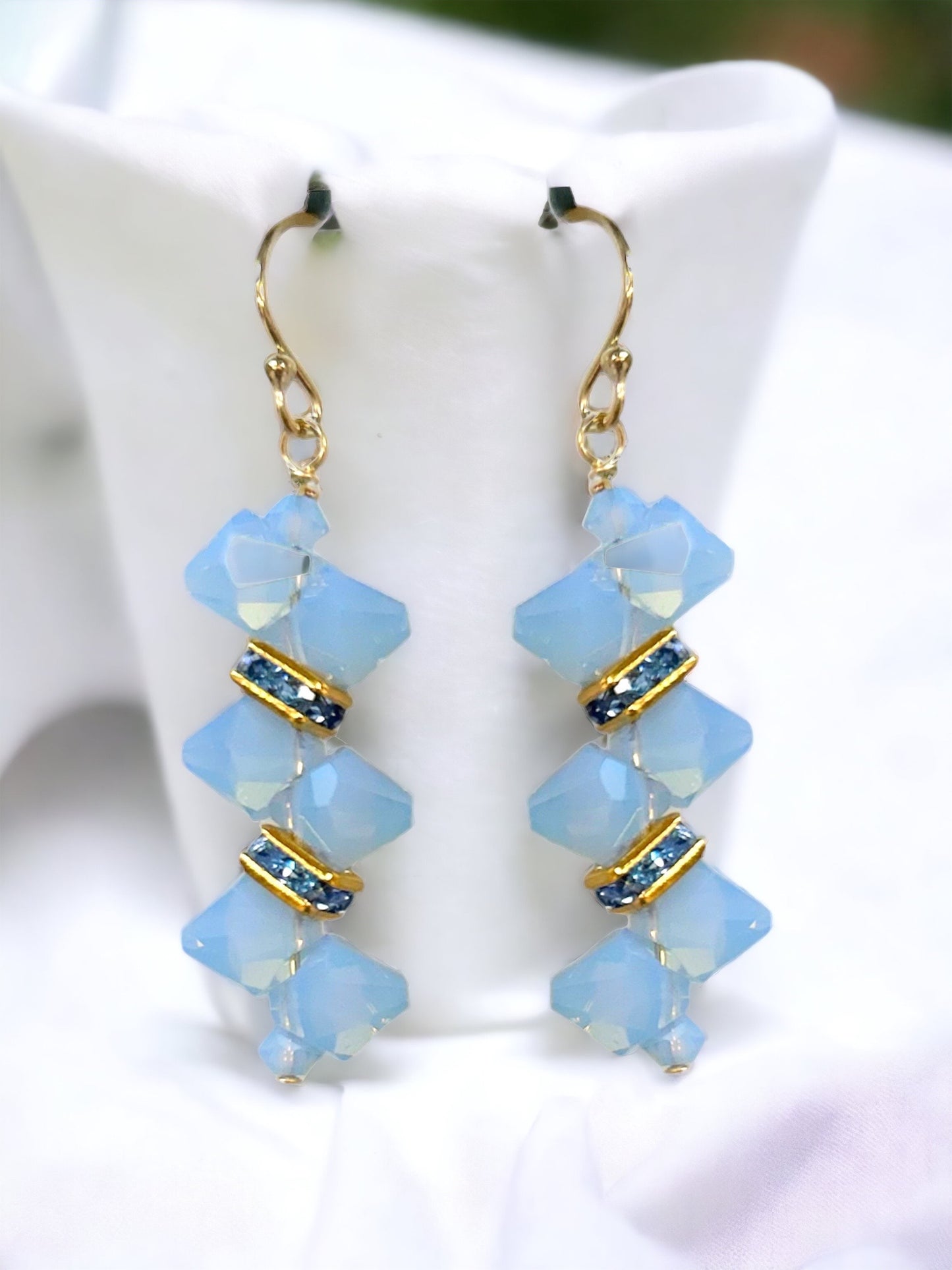 DIY Jewelry Kit - Air Blue Opal Rock Candy Earring Kit