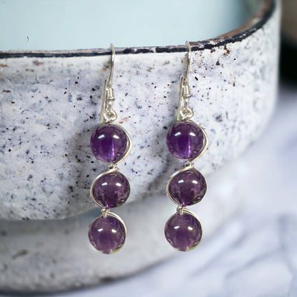 All Wrapped up Gemstone Earrings (Ready to Wear)