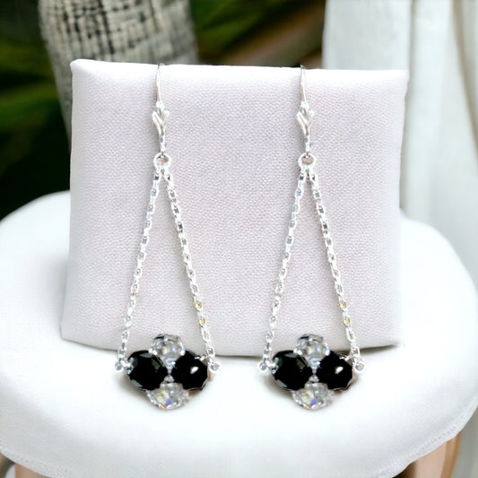 Vintage Swarovski Modular Array Earrings (Ready to Wear)