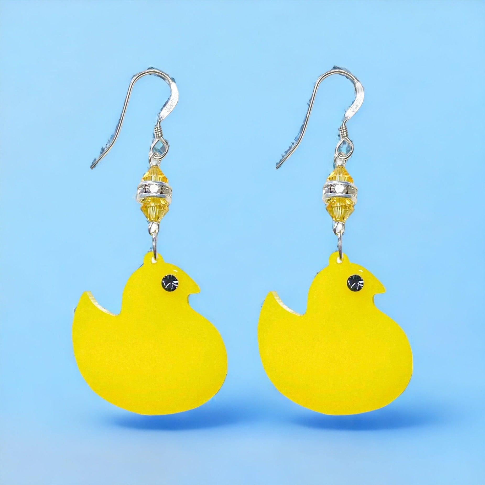 Peep Chick Easter Earrings (Ready to Wear)