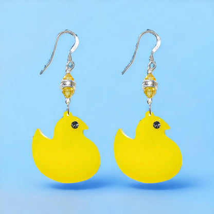 Peep Chick Easter Earrings (Ready to Wear)