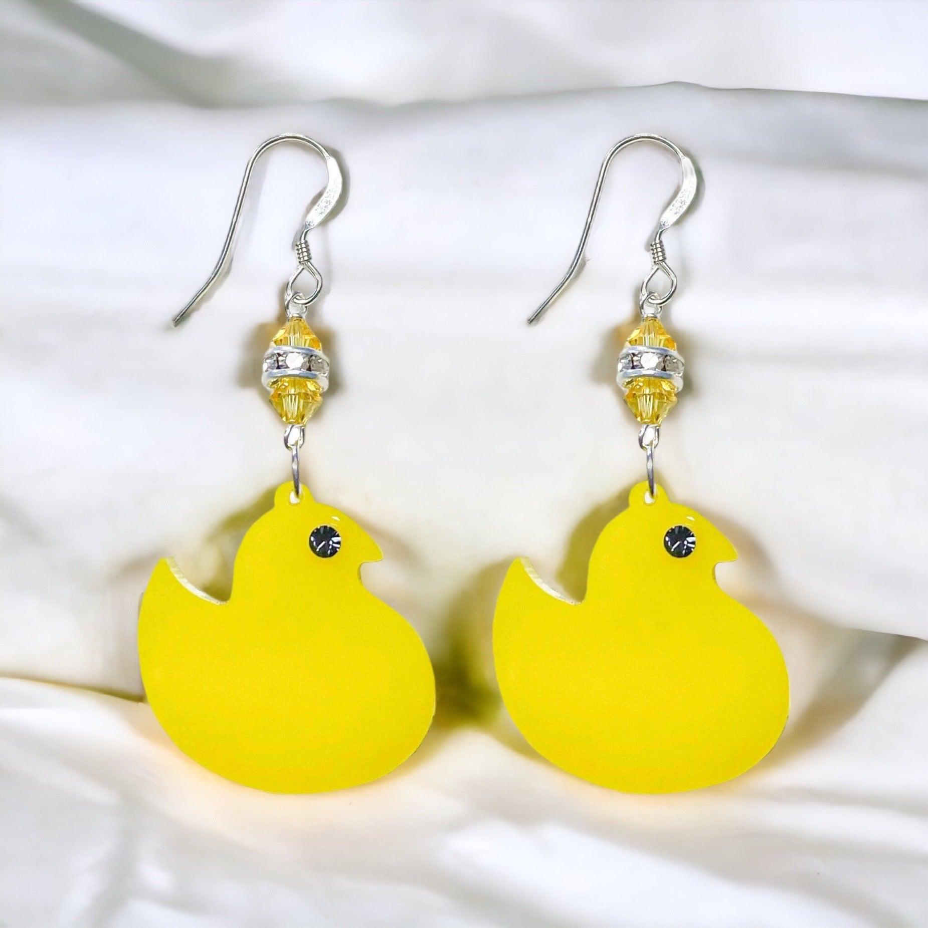 Peep Chick Easter Earrings (Ready to Wear)