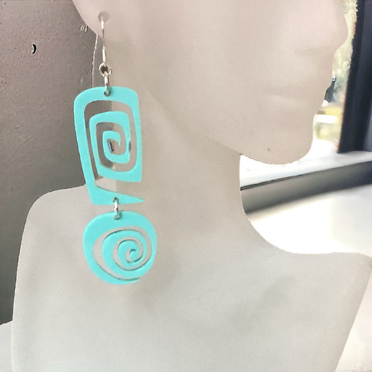 Summer Swirls Earrings - (Ready to Wear)