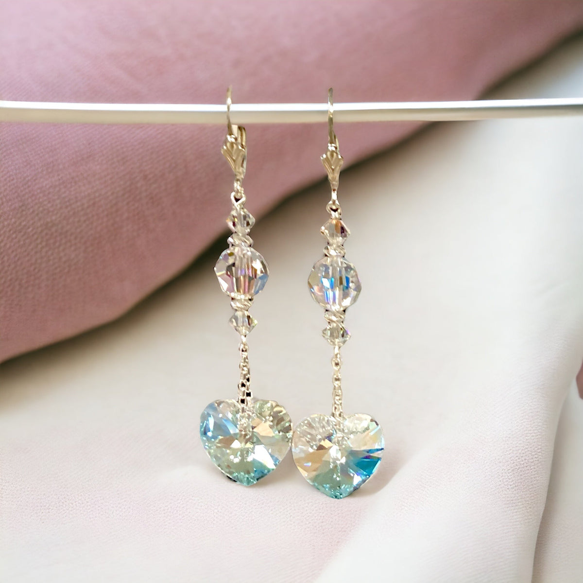 Mothers Day Shimmer Earrings (Ready to Wear)