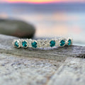 Bracelet Kit - Blue Zircon Glitter Bracelet by Toocutebeads