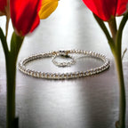 DIY Bracelet Kit - Mixed Metals Stacked Silver Bracelet - Too Cute Beads
