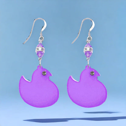 Peep Chick Easter Earrings (Ready to Wear)