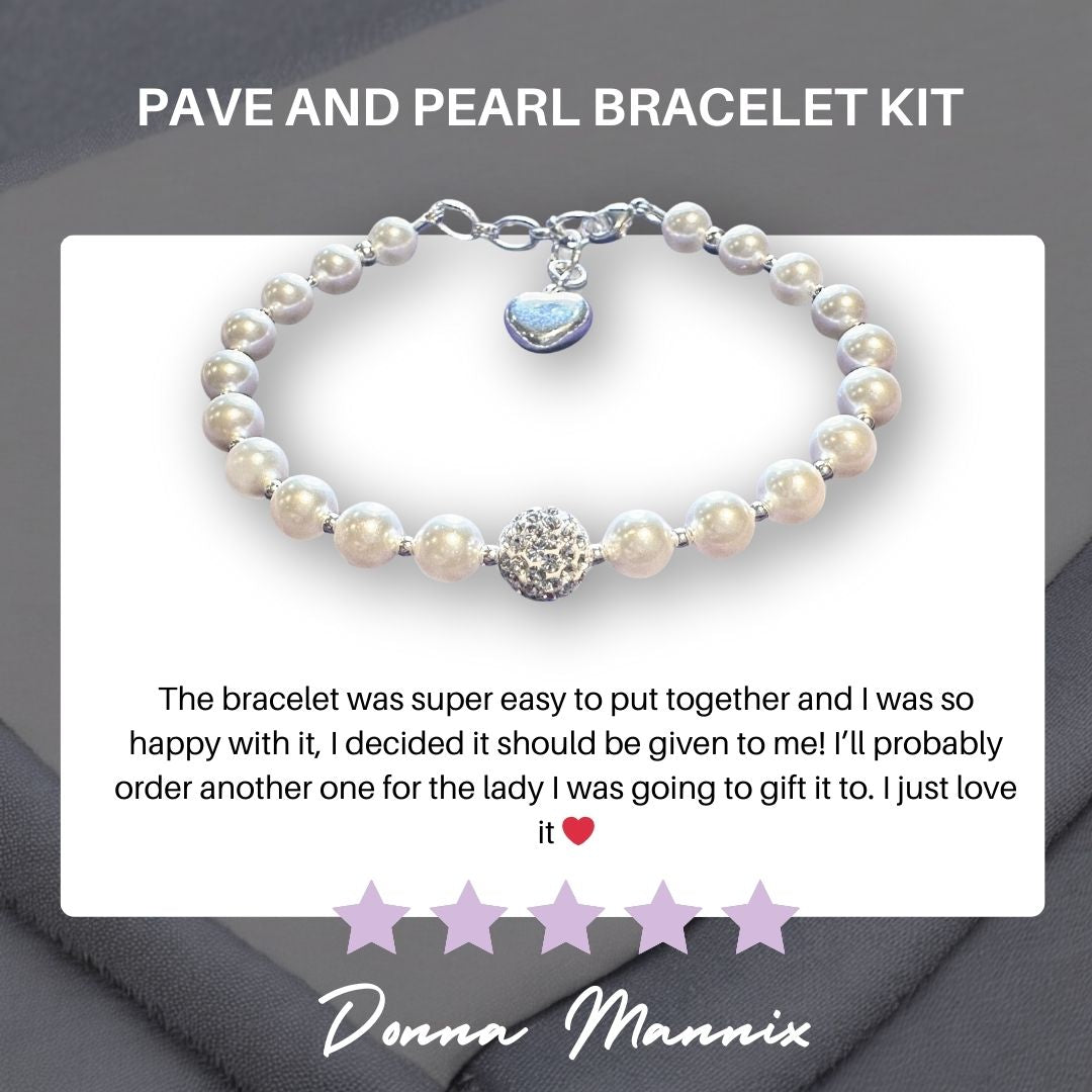 Pave and Pearl Bracelet Kit